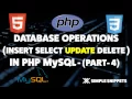 PHP Update Data in MySQL Database - Database Operations in PHP MySQL