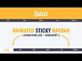 Animated sticky navigation bar on scroll Fixed Navbar on Scroll