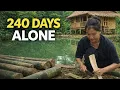 Download Lagu 240 Days Alone in the Wild | Building a Bamboo House by the Lake from Nothing MP3