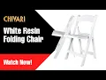 Resin White Folding Chair Review Best Folding Chair for Weddings Events