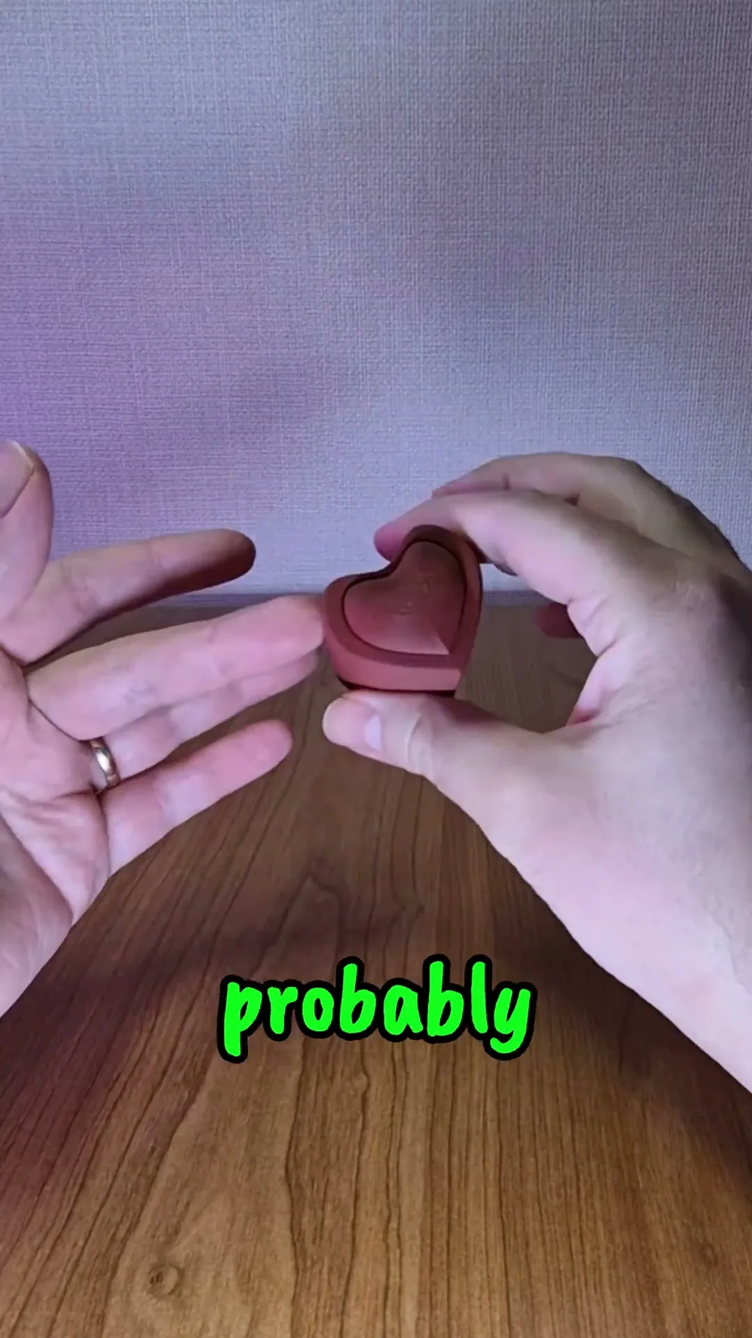 Heart Fidget Glider – Dual Button Press Toy Tube