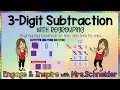 3 - Digit Subtraction WITH Regrouping Hundreds to tens and tens to ones