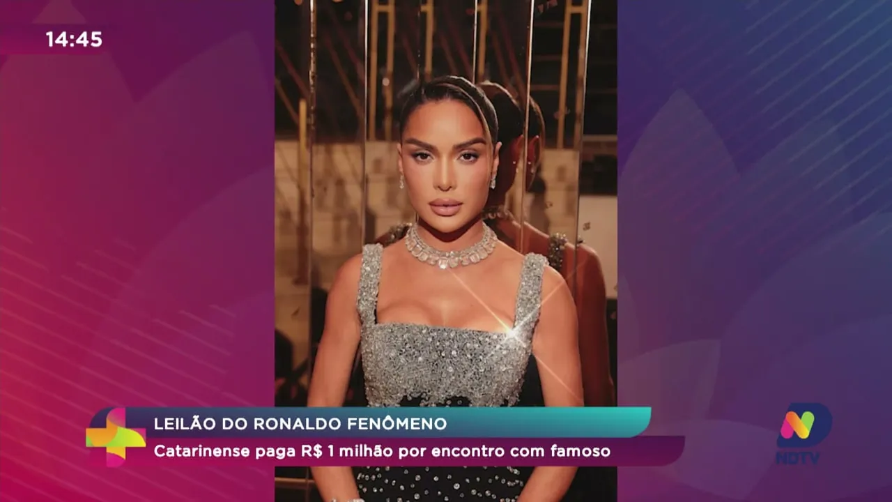 Leilão do Ronaldo Fenômeno: catarinense paga R$ 1 milhão por encontro com David Beckham