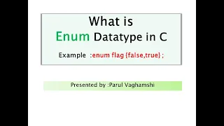 51 What is Enum Data Type in C