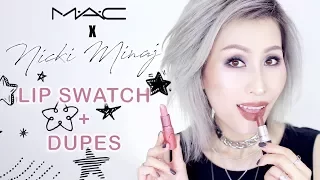 mac x nicki minaj nude lipsticks fair skin swatches u0026 dupes fair skin nc15
