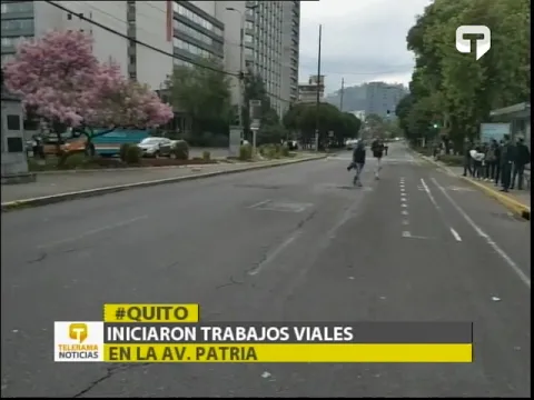 Iniciaron trabajos viales en la Av. Patria