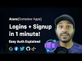 Authentication for Container Apps Easy Auth Explained