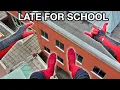Download Lagu Spiderman Parkour POV - Late For School