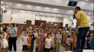 نور نور لأولادك من عندك انت الله مدرسة الاحد الاخوة بمؤسسة الزكاة 