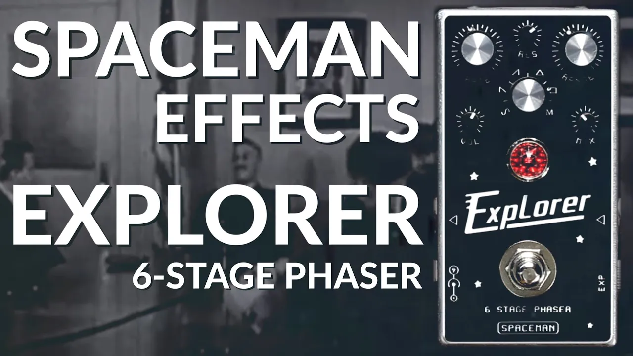 Spaceman Explorer 6-Stage Analog Phaser Pedal - Black/Yellow