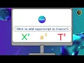 How to Add Superscript in Canva 30 second Tutorials New April 2025 Update Easily Explained