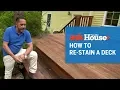 How to Re-Stain a Deck Ask This Old House
