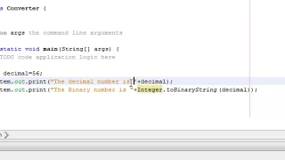 Decimal to Binary Octadecimal and Hexadecimal using JAVA