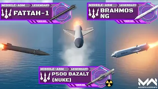 ranked missile comparison fattah 1 vs brahmos ng u0026 p 500 bazalt nuke modern warships