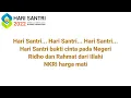 Download Lagu Lirik Lagu Hari Santri Nasional | Hari Santri Nasional 22 Oktober 2022