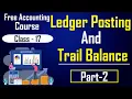 Ledger Posting Master Class - 16 Part-1 What is Ledger Posting Basic Concept