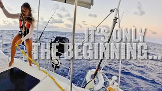 Atlantic Crossing Part 1: LOST OUR BUDDY BOAT, IRIDUM’S NOT WORKING & SHOOTING FLARES…Ep 89