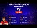PART 8 RELATIONAL OPERATOR AND LOGICAL OPERATOR IN SQL BANGLA