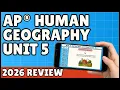 AP Human Geography Unit 5 Review 51-Minute Study Session - Mr Carter s Guides