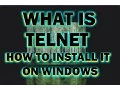 Install and use Telnet Client on Windows