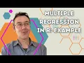 Multiple regression in R example