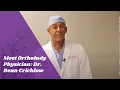 Meet OrthoIndy Physician Dr Renn Crichlow