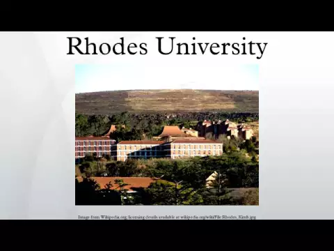 Download MP3 Rhodes University