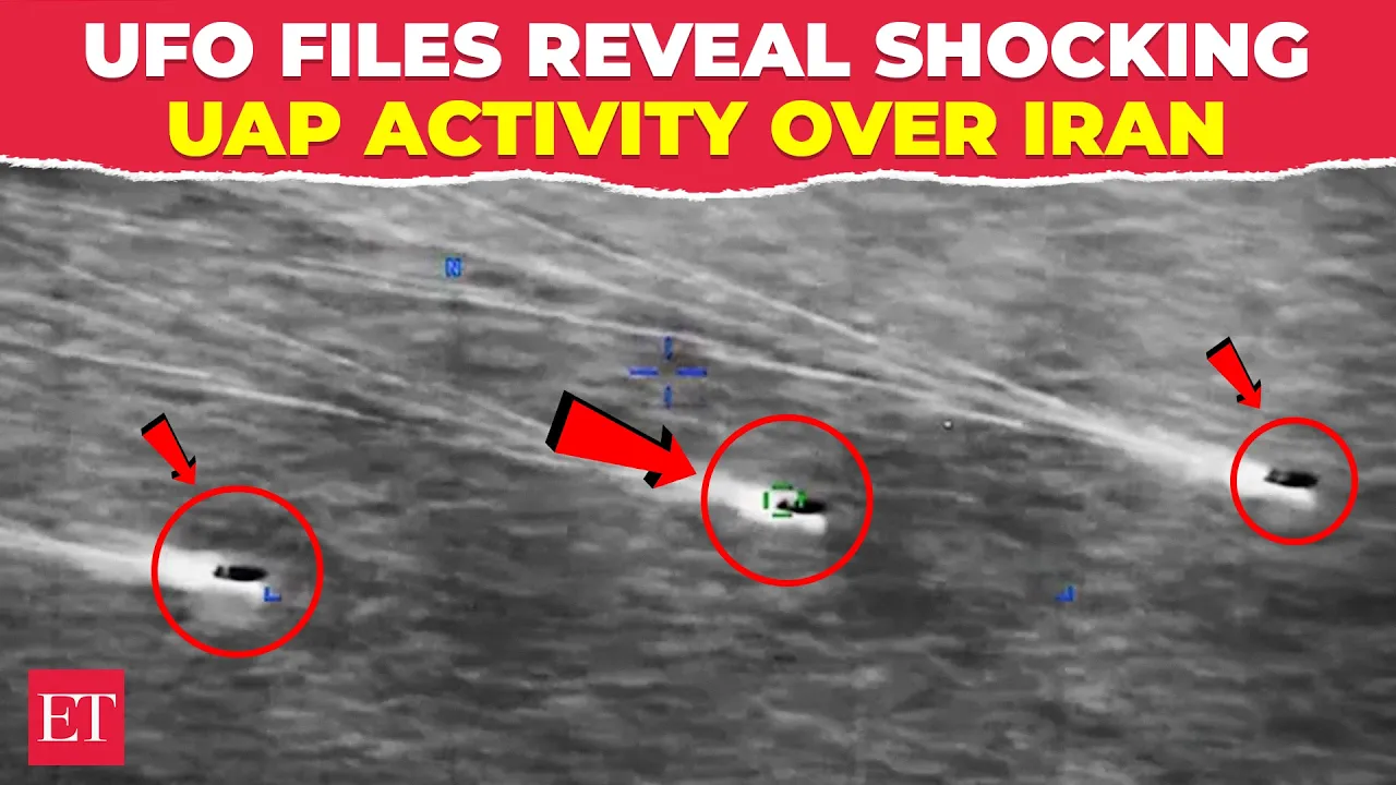 Pentagon UFO files REVEAL mysterious UAP formations over Iran, CENTCOM captures video | WATCH
