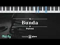 Bunda - Potret (KARAOKE PIANO - MALE KEY)