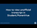 How to View Transcript In