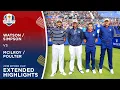 McIlroy Poulter vs Watson Simpson Extended Highlights 2018 Ryder Cup