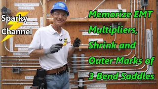 How To Memorize EMT Multipliers Shrink and Outer Marks of 3 Point Saddle Bends