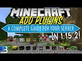 How To Add Plugins To Your Minecraft Server in Minecraft 1 15 2