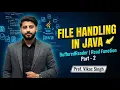 File Handling in Java Using BufferedReader Read Function In Java Java Tutorial Part - 2