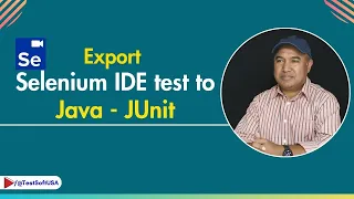 How to export Selenium IDE test to java JUnit script