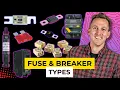 Fuse and Breaker Types 101 - Fuses Breakers Overcurrent Protection Ep