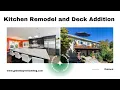 Kitchen Remodel and Deck Addition in Oakland Home Remodeling Project Home Renovation