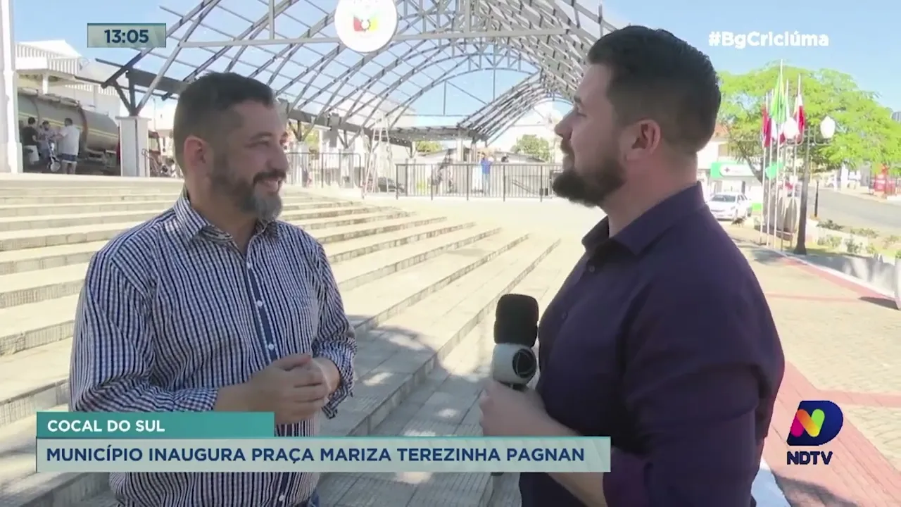 Cocal do Sul inaugura Praça Coberta na noite desta segunda-feira