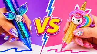 🦄 Unicorn vs Mermaid! ✨ The Cutest Magical DIY Crafts 🧜‍♀️