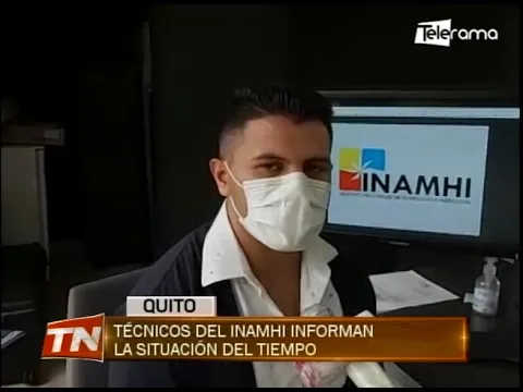 Técnicos del INAMHI informan la situación del tiempo