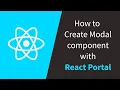 How to create modal component with Reactjs Portal Code With Madhu