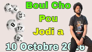 Boul Cho Pou Jodia 10 Octobre ✅ Boul dife 🔥 Croix du jour #boulchopoujodia #croixdujour #lotofacil