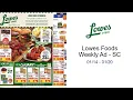 Lowes Foods Weekly Ad - SC