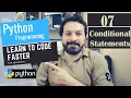 Python Tutorials For Beginners in Urdu Hindi 2020 Topic 07 Conditional Statements
