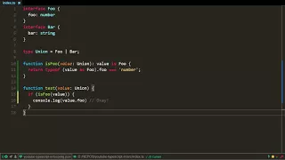 TypeScript 2 7 in based type guards