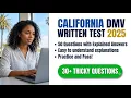 Ace your California DMV written test 2025 today with 50 real practice questions explained answers