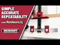 Milescraft 1340 HardwareJig - Quickly Accurately Install Handles Knobs Pulls