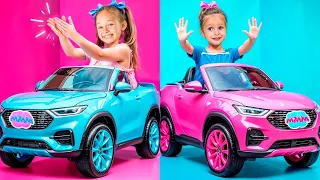 Майя и Маша на машинках: хлопки открывают дорогу