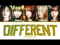 LE SSERAFIM DIFFERENT Lyrics (Color Coded Lyrics)