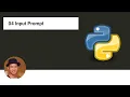 Python co ban 04 Su dung input prompt nhan du lieu tu ban phim